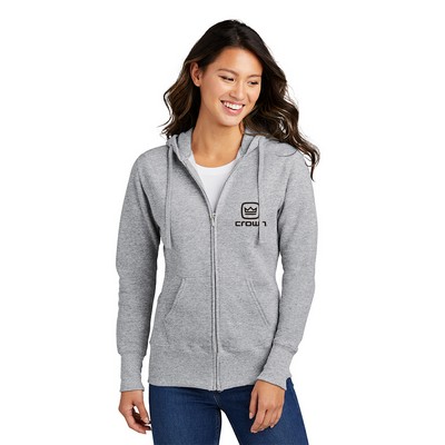 Port & Company® Women's Core Fleece Full-Zip Hooded Sweatshirt