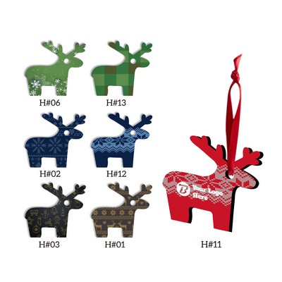 Full Color Christmas Ornament - Reindeer