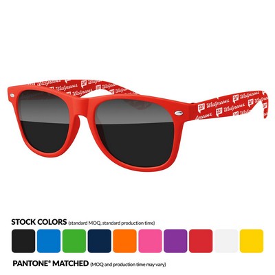 Retro Sunglasses W/ Full Color Sublimated Arms