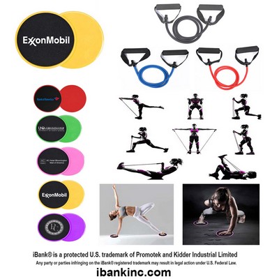 iBank ® Exercise Band + Fitness Sliders