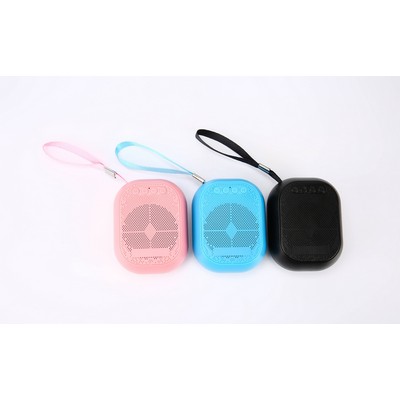 Mini Bluetooth Speaker With Lanyard And 400MAH Battery
