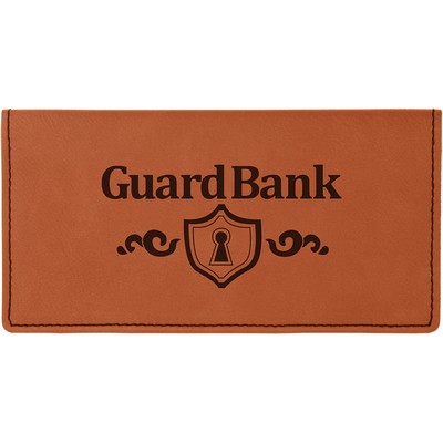 Rawhide Checkbook Covers, Laserable Leatherette, 6-3/4" x3-1/2"