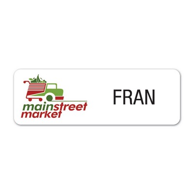 Full Color Vinyl I.D. Badge (3" x 1")