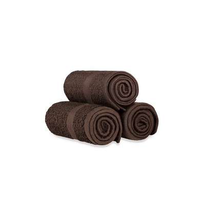 Hazelnut Brown Bleach Proof Oxford Salon & Spa Hand Towel