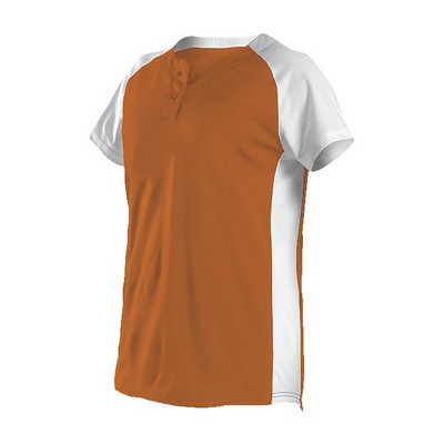 Alleson Athletic Girls Two Button Softball Jersey