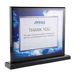 7" x 9" Diamond Acrylic Award - Vertical