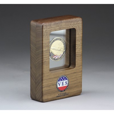Hardwood Coin Display Box