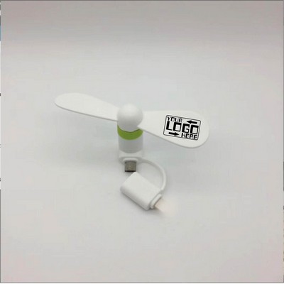 2" 1 Mini USB Micro Phone Fan