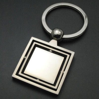 Orbit Square Spinner Keychain