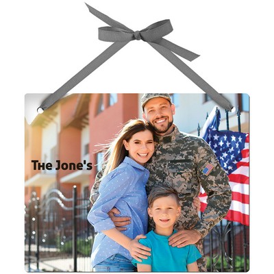 Rectangle Hardboard Wall Decor with Ribbon