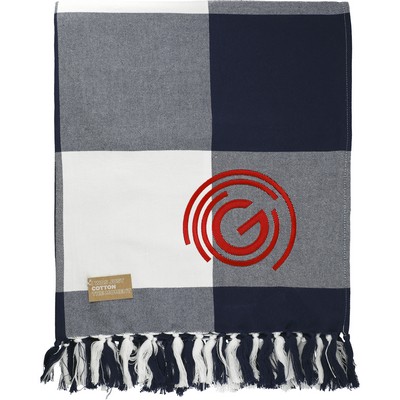 Field & Co.® 100% Organic Cotton Check Throw Blanket
