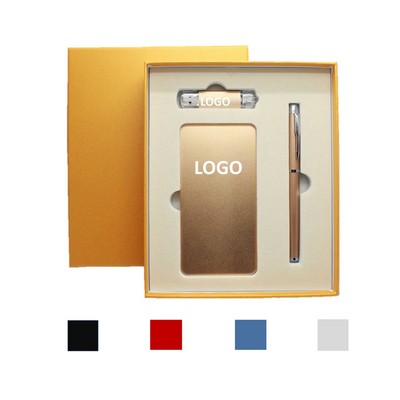Business Gift Set Usb Drive Pen Power Bank