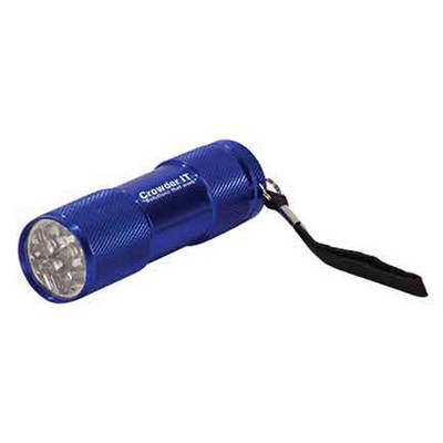 Round 3 3/8" Aluminum LED Flashlight with Strap
