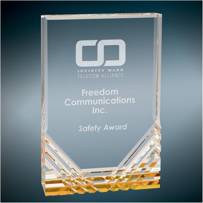 Gold Jewel Acrylic Award, 6 x 8"