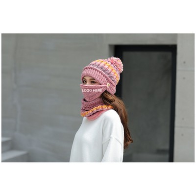 Striped Knit Winter Set