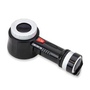 Carson® Pro Series MeasureLoupe™ 11.5X Power LED/UV Lighted Loupe Magnifier