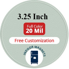 Magnet - 3.25" Diameter Circle - 20 Mil