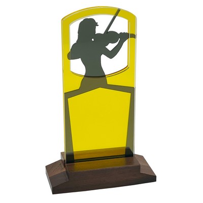 Violin Award Natural Wood Base