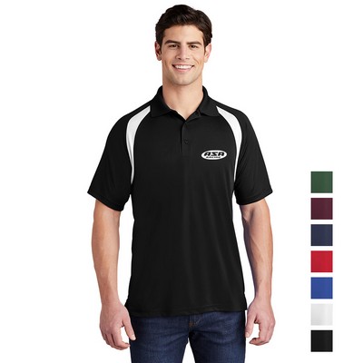 Sport-Tek® Dry Zone Colorblock Raglan Embroidered Polo