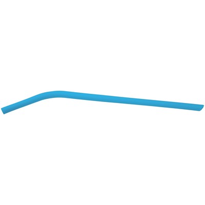 10" Blue Silicone Straw