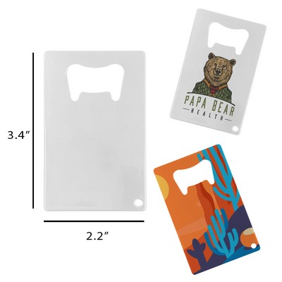 Full Color Credit Card Bottle Opener