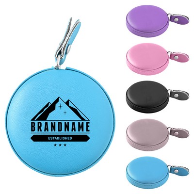 Round PU Leather Tape Measure