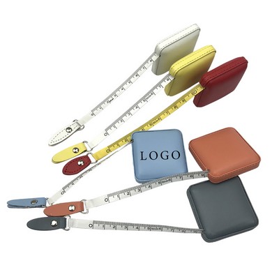 Square PU Leather Tape Measure