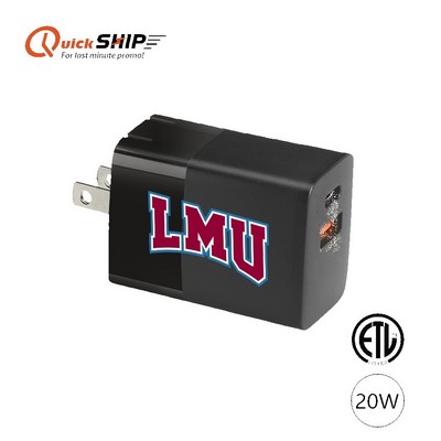La Grange 20W Wall Charger with Custom Imprint