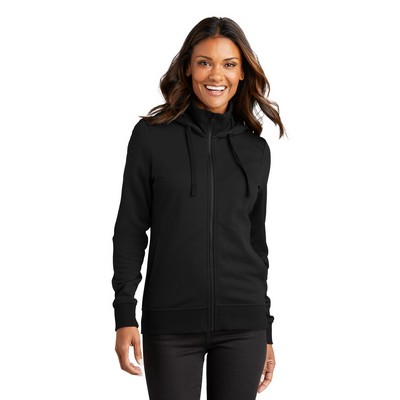 Port Authority® Women's Smooth Fleece Hooded Jacket