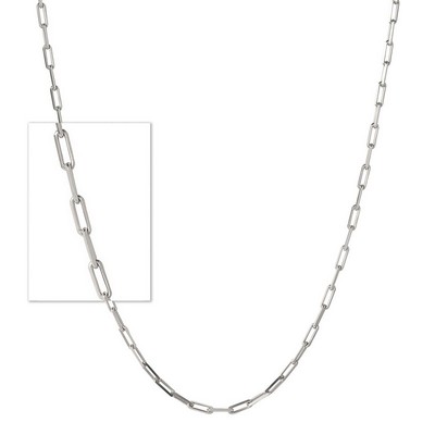 Jilco Inc. Sterling Silver Delicate Paperclip Link Chain Necklace