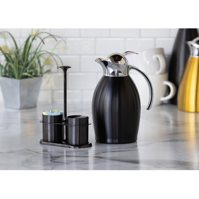 4 Oz. Black Onyx Cream & Sugar Set