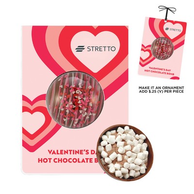 Valentine's Day Mega Hot Chocolate Bomb Billboard Card - Milk Chocolate