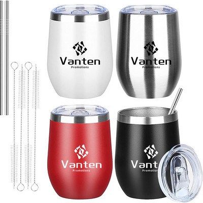 12oz Egg Shaped Stainless Steel Tumbler