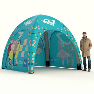 Inflatable tent 10'x10' with customized legs