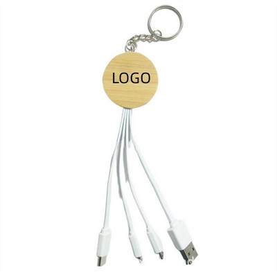 Circle Bamboo 3-in-1 Charging Cable