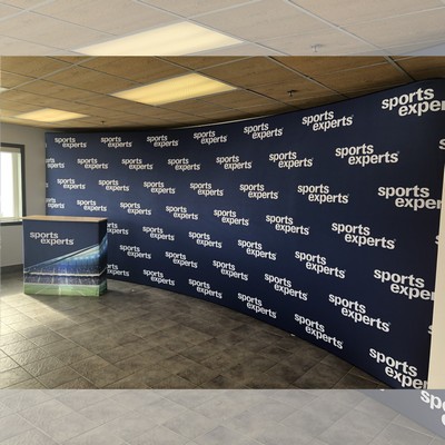 Tube Kiosk - Curved - 20' - 1-sided (fabric only)