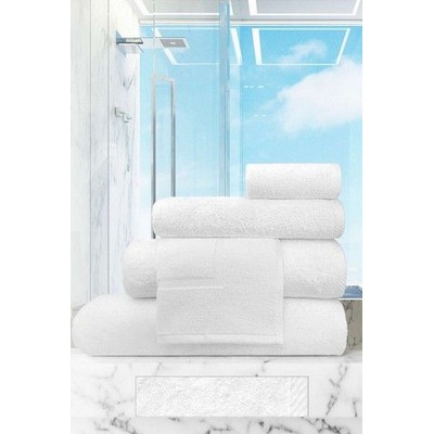 Platinum Collection White Bathroom Rugs w/Latex Backing (21"x34")