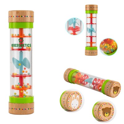 7 1/2" Wooden Rainstick Shaker Music Sensory Auditory Instrument Toy