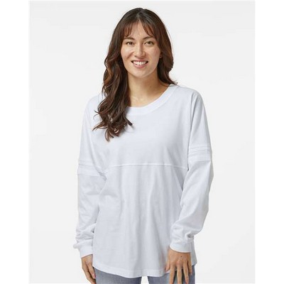 BOXERCRAFT Women's Pom Pom Long Sleeve Jersey T-Shirt