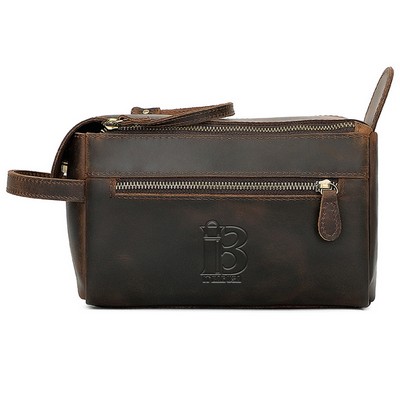 Leather Toiletry Bag