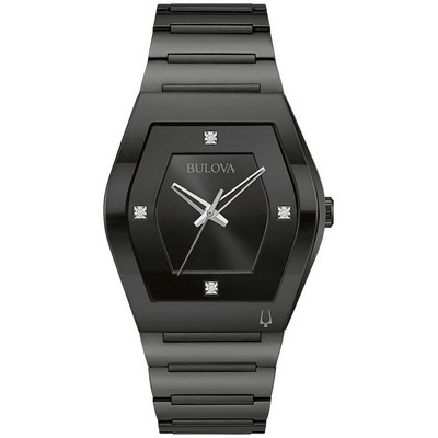 Bulova® Men's Modern Gemini Black Watch w/Black Dial