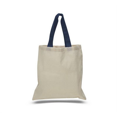 Cotton Tote Bag Natural Body with Color Handles