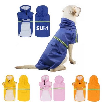 Quick&Easy to Wear Dog Raincoat