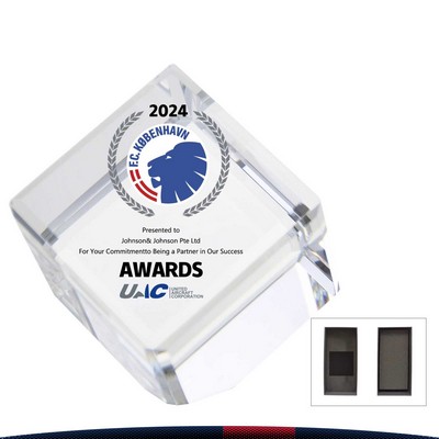 Winno Crystal Cube Award - SMALL