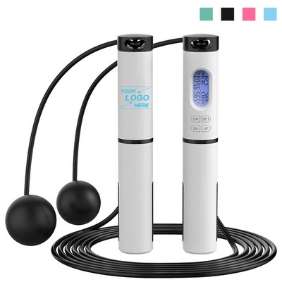Weighted Cordless Skipping Rope w/Counter