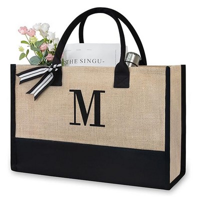 Canvas Tote Bag with Short Handle