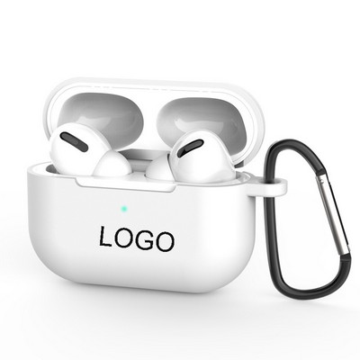 Protective Silicone Ear Pods Case/Earphone Cover w/Carabiner For 3rd Generation