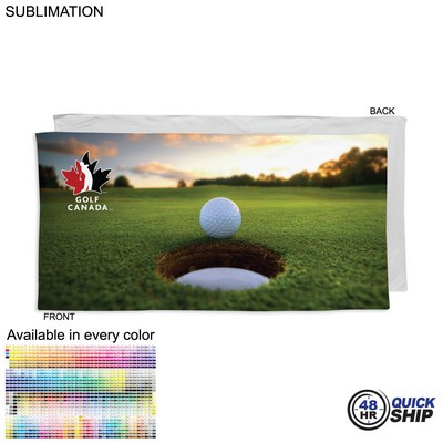 48 Hr Quick Ship - Golf Caddie Towel, Extra Large, in Plush Velour Terry, Sublimated, (24"x48")