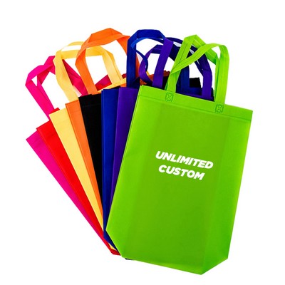 Non-Woven Vertical Foldable Tote Bags with Long Handle