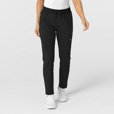 W123 Women's Flex-n-Reach Track Scrub Pant